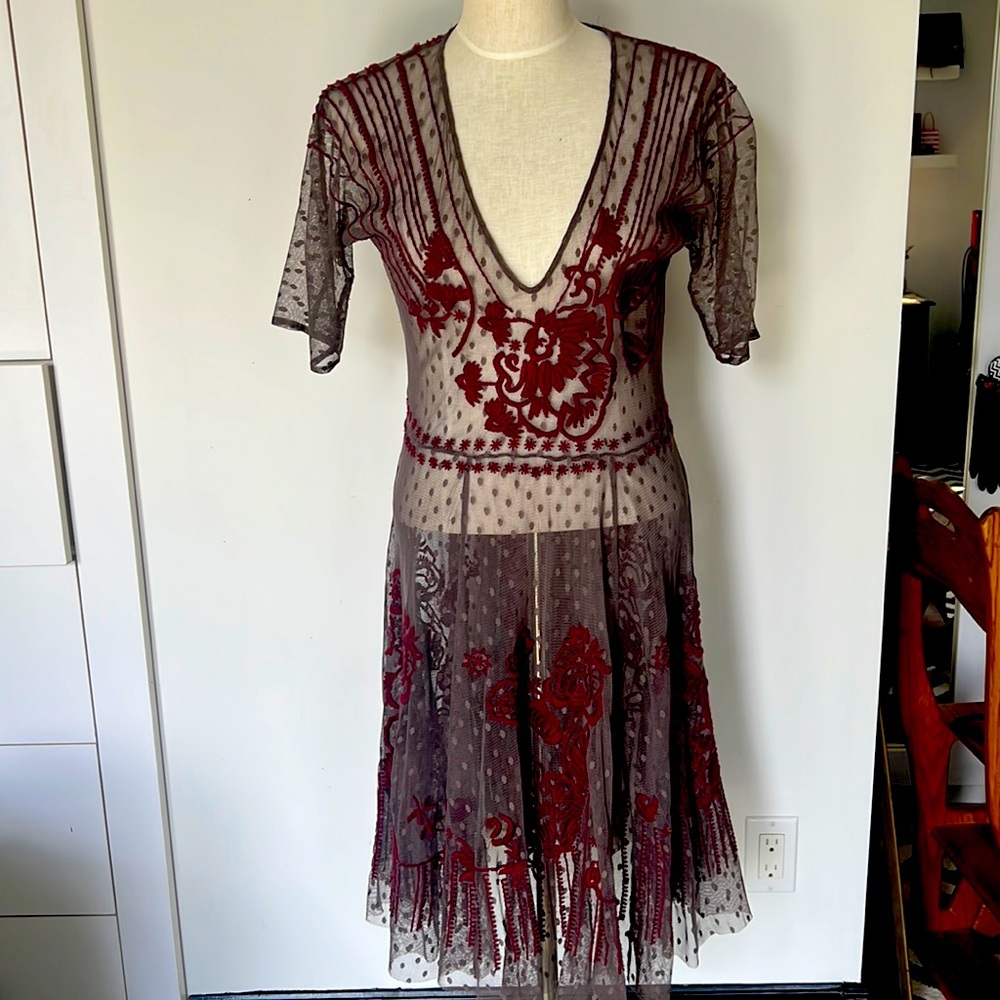 Gorgeous roaring 20s inspired mesh dress by Biya/ Johnny Was